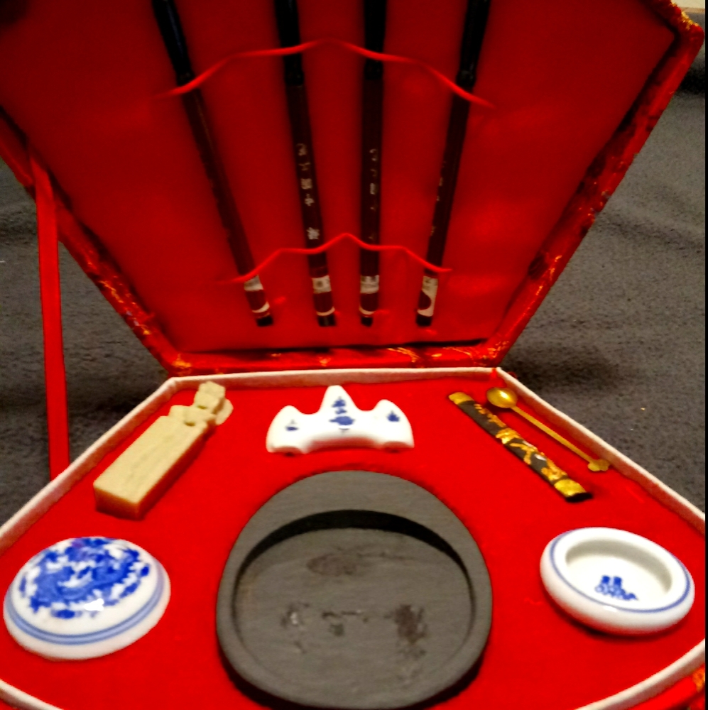 Chinese chop and ink set, vintage